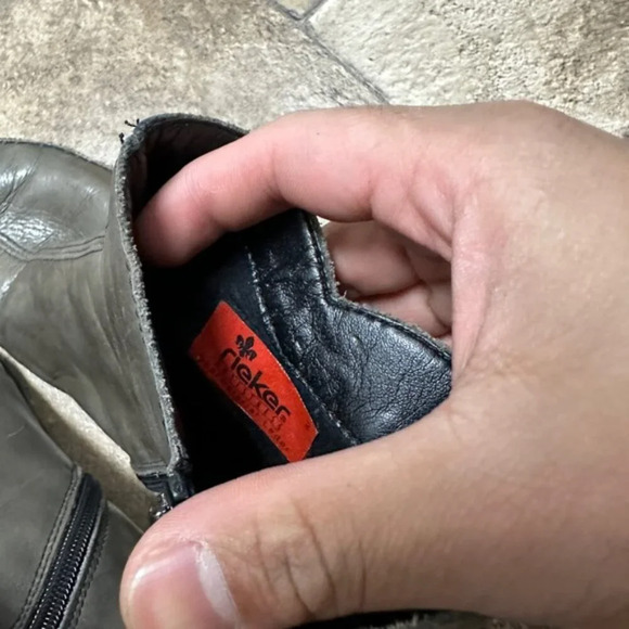 Rieker Ankle Leather Boot  size 40 - Picture 3 of 8